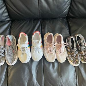 lot of sneakers girls
